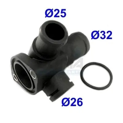 Kühlmittelflansch MEAT & DORIA 93106 Bild Kühlmittelflansch MEAT & DORIA 93106