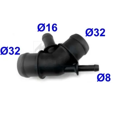 Kühlmittelflansch MEAT & DORIA 93131