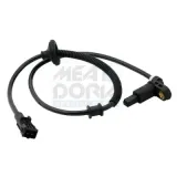 Sensor, Raddrehzahl Hinterachse rechts Hinterachse links MEAT & DORIA 90162