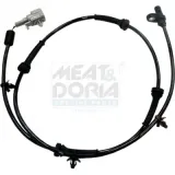 Sensor, Raddrehzahl Hinterachse rechts Hinterachse links MEAT & DORIA 90243