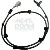 Sensor, Raddrehzahl Hinterachse rechts Hinterachse links MEAT & DORIA 90244