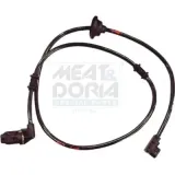 Sensor, Raddrehzahl Hinterachse rechts MEAT & DORIA 90282