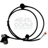 Sensor, Raddrehzahl Hinterachse links MEAT & DORIA 90301