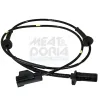 Sensor, Raddrehzahl Vorderachse links MEAT & DORIA 90390