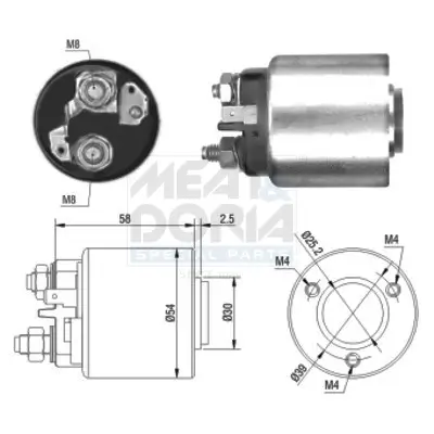 Magnetschalter, Starter MEAT & DORIA 46011