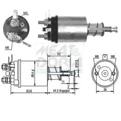 Magnetschalter, Starter MEAT & DORIA 46021