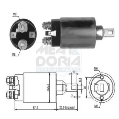 Magnetschalter, Starter MEAT & DORIA 46024