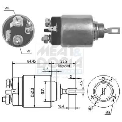 Magnetschalter, Starter MEAT & DORIA 46071 Bild Magnetschalter, Starter MEAT & DORIA 46071