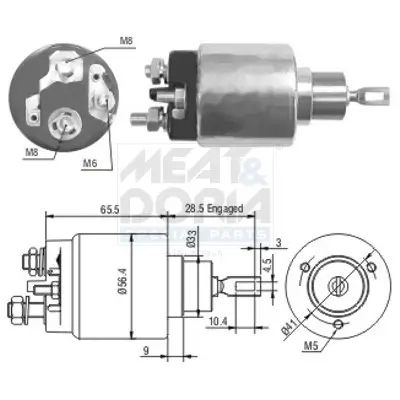 Magnetschalter, Starter MEAT & DORIA 46072 Bild Magnetschalter, Starter MEAT & DORIA 46072