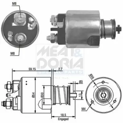 Magnetschalter, Starter MEAT & DORIA 46087 Bild Magnetschalter, Starter MEAT & DORIA 46087