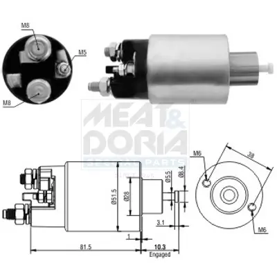 Magnetschalter, Starter MEAT & DORIA 46100 Bild Magnetschalter, Starter MEAT & DORIA 46100