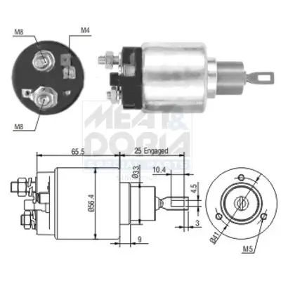 Magnetschalter, Starter MEAT & DORIA 46108
