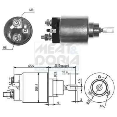 Magnetschalter, Starter MEAT & DORIA 46115