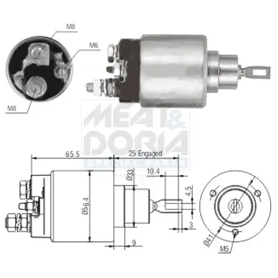 Magnetschalter, Starter MEAT & DORIA 46117