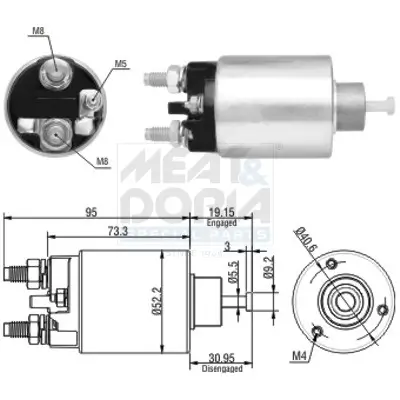 Magnetschalter, Starter MEAT & DORIA 46133