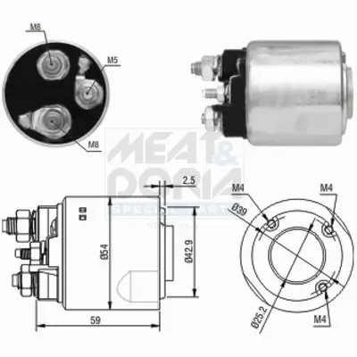 Magnetschalter, Starter MEAT & DORIA 46148