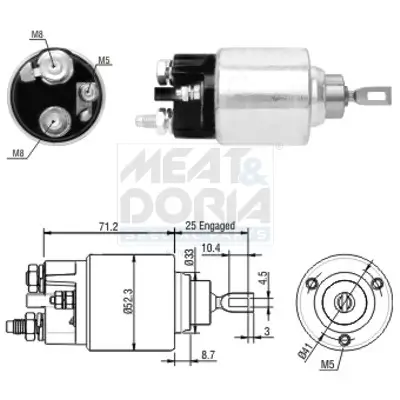 Magnetschalter, Starter MEAT & DORIA 46154