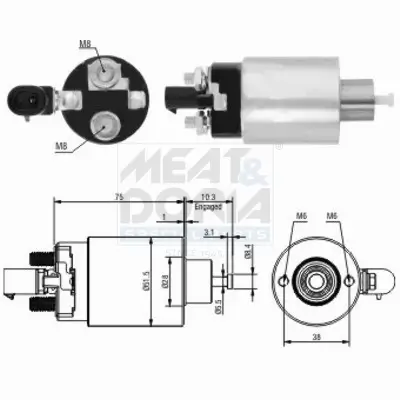 Magnetschalter, Starter MEAT & DORIA 46172 Bild Magnetschalter, Starter MEAT & DORIA 46172