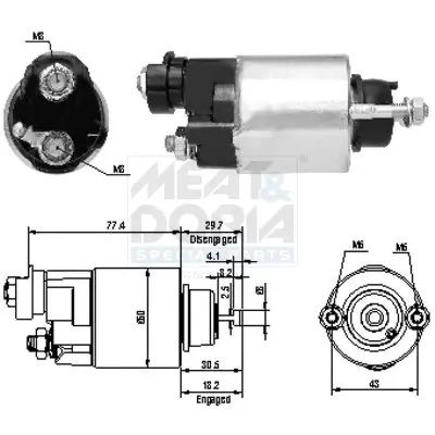 Magnetschalter, Starter MEAT & DORIA 46173