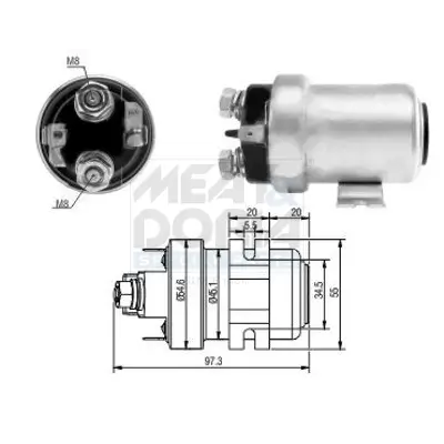 Druckschalter, Klimaanlage MEAT & DORIA K52031 Bild Druckschalter, Klimaanlage MEAT & DORIA K52031