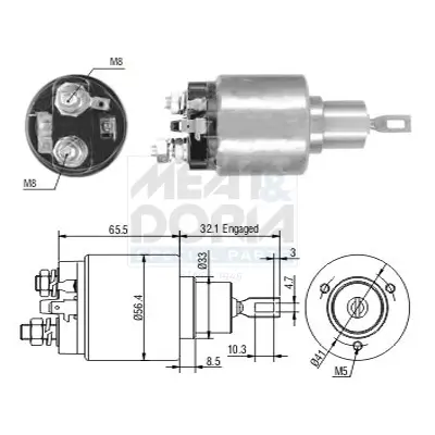 Magnetschalter, Starter MEAT & DORIA 46243