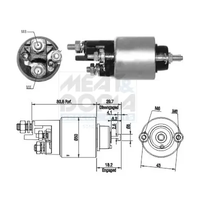 Magnetschalter, Starter MEAT & DORIA 46283 Bild Magnetschalter, Starter MEAT & DORIA 46283