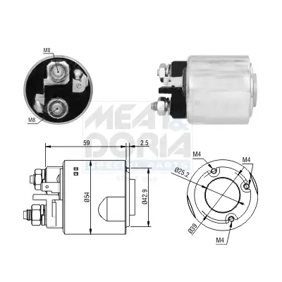 Magnetschalter, Starter MEAT & DORIA 46295 Bild Magnetschalter, Starter MEAT & DORIA 46295