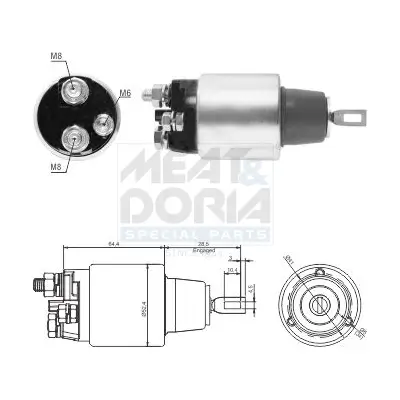 Magnetschalter, Starter MEAT & DORIA 46313