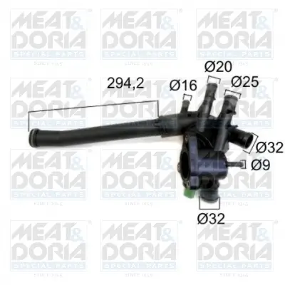 Thermostat, Kühlmittel MEAT & DORIA 92802 Bild Thermostat, Kühlmittel MEAT & DORIA 92802