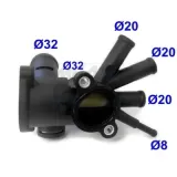 Kühlmittelflansch MEAT & DORIA 93147