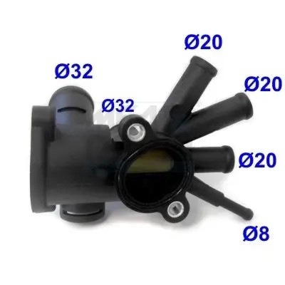 Kühlmittelflansch MEAT & DORIA 93147 Bild Kühlmittelflansch MEAT & DORIA 93147