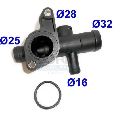 Kühlmittelflansch MEAT & DORIA 93150 Bild Kühlmittelflansch MEAT & DORIA 93150