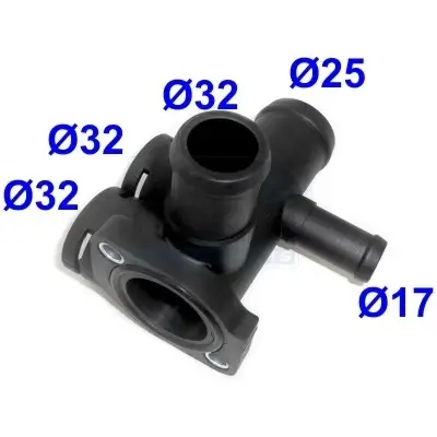 Kühlmittelflansch MEAT & DORIA 93197 Bild Kühlmittelflansch MEAT & DORIA 93197