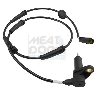 Sensor, Raddrehzahl Vorderachse links Hinterachse links MEAT & DORIA 90677