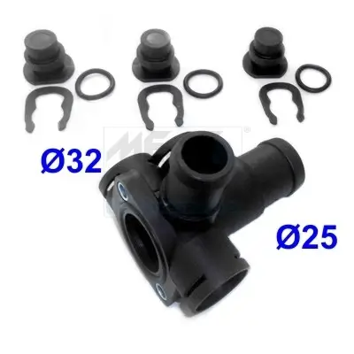 Kühlmittelflansch MEAT & DORIA 93239