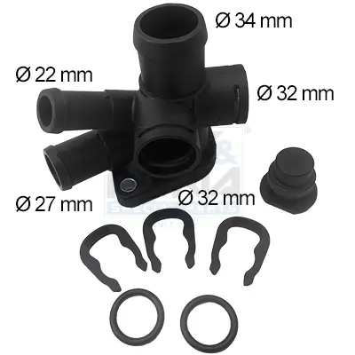 Kühlmittelflansch MEAT & DORIA 93510