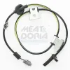 Sensor, Raddrehzahl Vorderachse links MEAT & DORIA 90800
