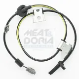 Sensor, Raddrehzahl Vorderachse links MEAT & DORIA 90800