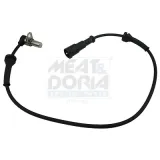 Sensor, Raddrehzahl Hinterachse rechts Hinterachse links MEAT & DORIA 90822