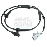 Sensor, Raddrehzahl Hinterachse rechts Hinterachse links MEAT & DORIA 90913