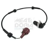 Sensor, Raddrehzahl Hinterachse links MEAT & DORIA 90769E