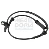 Sensor, Raddrehzahl Vorderachse rechts Vorderachse links MEAT & DORIA 90955