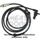 Sensor, Raddrehzahl Hinterachse rechts MEAT & DORIA 90025E