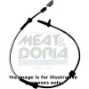 Sensor, Raddrehzahl Vorderachse rechts Vorderachse links MEAT & DORIA 90242E