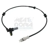 Sensor, Raddrehzahl Hinterachse links MEAT & DORIA 901022