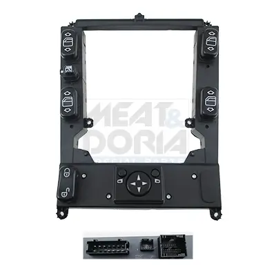Schalter, Fensterheber 12 V vorne links vorne rechts MEAT & DORIA 26465