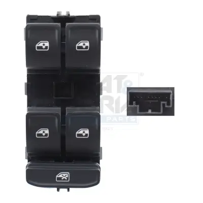 Schalter, Fensterheber 12 V vorne links MEAT & DORIA 26482