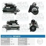 Starter 12 V 1,2 kW MEAT & DORIA 5014010