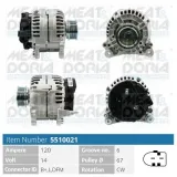 Generator 14 V MEAT & DORIA 5510021