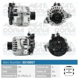 Generator 14 V MEAT & DORIA 5510057